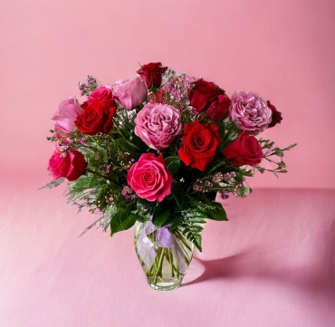 Two Dozen Long Stemmed Premium Roses